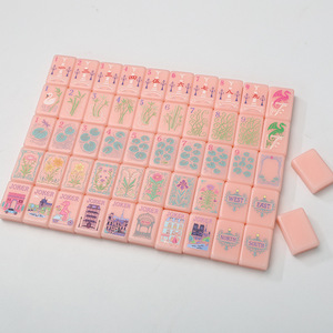 Nouvelles Tuiles de Mahjong Américaines de Luxe Rose Paris Personnalisées 2026 – Tuiles de Mahjong Mono-couche pour le Divertissement - Product Image 2