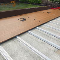 Terrasse extérieure composite WPC/plancher de terrasse/planche de bois dur massif sans soudure terrasse et revêtement de sol WPC