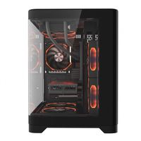 Gabinete de CPU ITX Cool ATX Torre completa escritorio con LCD acrílico PC refrigeración torres de computadora fundas de PC para juegos