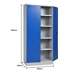 Archivadores Metálicos Modernos con Gran Capacidad, Estantes Ajustables y Puertas con Cerradura para Muebles de Oficina en Hospitales y Escuelas - Product Image 3