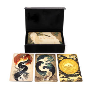 Venta al por mayor de lujo de hoja de oro bordes Tarot barajas de cartas personalizadas impresas divertidas <span class=keywords><strong>baraja</strong></span> <span class=keywords><strong>española</strong></span> para el juego para las familias - Product Image 3