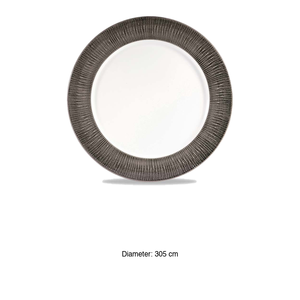 Plato de Cena Bamboo Relief Dusk de 30.5 cm, Churchill Vitrificado -12-Dubalp12 - Product Image 3