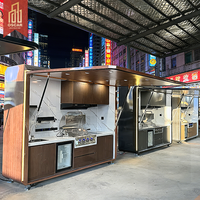 Nouvelle conception 2026 : Cuisine mobile préfabriquée compacte pour l'extérieur avec porte automatique – Idéale pour le camping, les pique-niques et les voyages