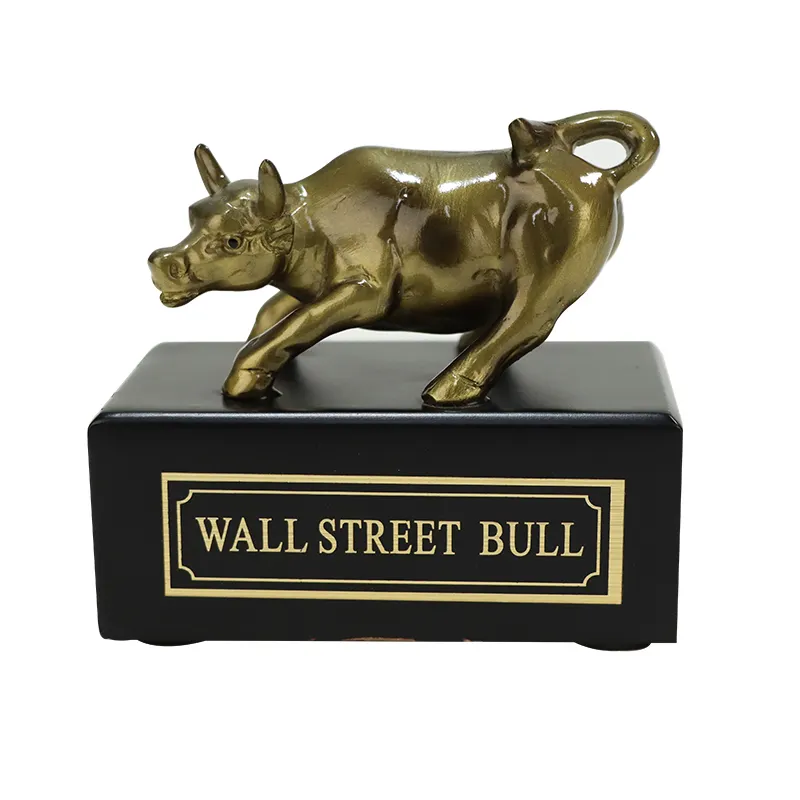 Wholesale Polyrersin Supplier Wall Street Bull For Home Decor Custom Made Resin Craft