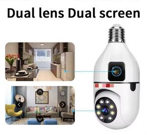 Cámara de Seguridad IP WiFi <span class=keywords><strong>V360pro</strong></span> de 360 Grados, Color, Seguimiento Automático, Interior, 1080P, Resistente a la Intemperie, Doble Lente, E27, Robot - Product Image 5