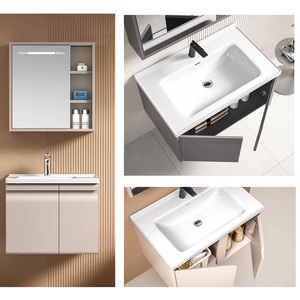 Luxe badkamermeubelset, wandmodel, inclusief wastafelblad met wasbak en marmeren meubel. - Product Image 2