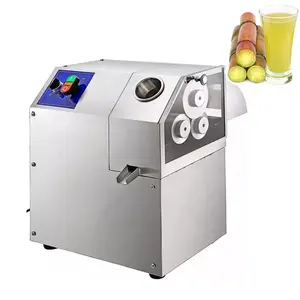 Nueva máquina eléctrica comercial de jugo de caña de azúcar, exprimidor automático portátil de caña de azúcar para restaurantes y tiendas de alimentos