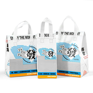 กระเป๋าเก็บความเย็นแบบพับได้ JAHOO PACK ใช้ซ้ำได้ เป็นมิตรกับสิ่งแวดล้อม เหมาะสำหรับใส่ของชำ ขนมปัง อาหารกลางวัน มีหูหิ้ว ลายพิมพ์ ใช้ในอุตสาหกรรม - Product Image 5