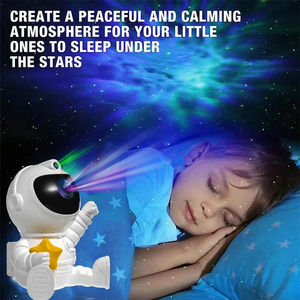 Proyector de Astronauta, Lámpara Nocturna con 8 Efectos, Cielo Estrellado, Lámpara de Noche para Decoración del Hogar, Habitación, Regalo de Cumpleaños para Niños, Navidad - Product Image 3