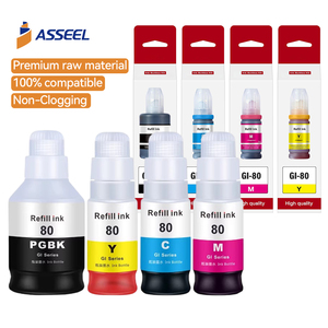 Inchiostro a base d'<span class=keywords><strong>acqua</strong></span> <span class=keywords><strong>di</strong></span> qualità GI-80 GI-70 GI70 GI 70 80 GI-60 GI80 GI-90 per stampanti Canon G5080 G6080 G7080 - Product Image 1