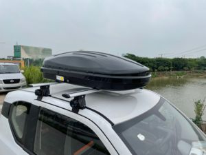 Boîte de toit universelle ultra-mince pour voiture et porte-bagages à double ouverture latérale en ABS+PC, style sport, vente en gros - Product Image 4