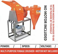 Broyeur universel efficace pour foin et céréales, broyeur et déchiqueteur de fourrage électrique multifonction pour bovins et ovins