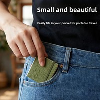 Bloc de Dibujo Cuadrado Verde de 30 Hojas, Mini Cuaderno de Acuarela Portátil de Bolsillo con Solapas Reforzadas y Hojas Desprendibles
