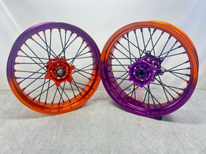 Juego de Ruedas <span class=keywords><strong>Supermotard</strong></span> de Alta Calidad para Motocicleta CR 250R <span class=keywords><strong>450</strong></span>, Llantas Supermoto de 17 Pulgadas para Carreras - Product Image 2