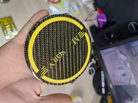 Pour Mercedes-Benz Classe A, Classe B, Classe C, W463, W205, Classe E, W212, GLA, CLA, W117 : Logo de rétroviseur style Babos, Grille en fibre de carbone avec logo