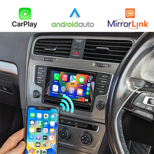 Unidad de actualización MIB WIFI inalámbrica <span class=keywords><strong>CarPlay</strong></span> Android Auto para VW Beetle Scirocco Passat Sharan Polo Golf Mirror Link, con función de aparcamiento y marcha atrás - Product Image 1