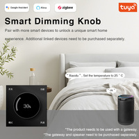 Contrôleur intelligent thermostatique Xiaodu Voice Zigbee 3.0, contrôle vocal par application, automatisation de l'éclairage domestique, réglage de la température de couleur/de la vitesse/du mode