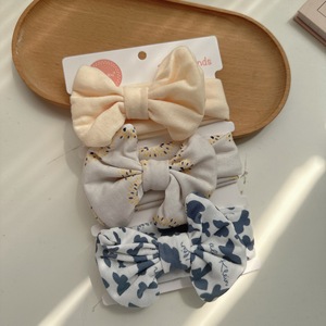 Diadema con lazo hecho a mano estilo dulce, floral, <span class=keywords><strong>de</strong></span> tela <span class=keywords><strong>de</strong></span> algodón <span class=keywords><strong>de</strong></span> imitación estampada, para protección <span class=keywords><strong>de</strong></span> la fontanela infantil, transfronteriza - Product Image 4
