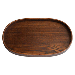 ถาดชาไม้ทรงรีสไตล์ญี่ปุ่น ลายดอกไม้ฉลุ สำหรับเสิร์ฟกาแฟ ชา โรงแรม - Product Image 3