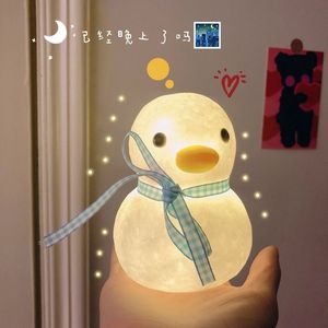 Đèn Ngủ Nhỏ <span class=keywords><strong>Led</strong></span> Vinyl Phổ Biến Đèn Ngủ Sáng Tạo Ins Hoạt Hình Vịt Đồ Chơi Phát Sáng Thị Trường Cho Trẻ Em - Product Image 4
