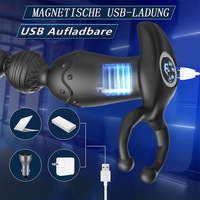 Analkugeln Prostata-Massagegerät Vibrierender Analplug Penisring Vibrator Analstimulator Verzögerter Samenerguss