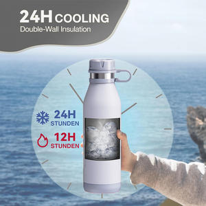 Nieuwe design dubbelwandige vacuüm geïsoleerde 17oz milieuvriendelijke roestvrijstalen waterfles met spier-styling voor sportschool en reizen - Product Image 2