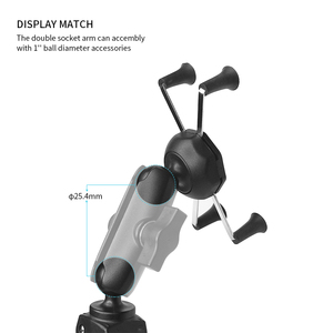 VIN mount 9 cm aluminum dual socket arm for 1" ball mount, compatible with Ram mount VIN-B-9 - Product Image 4