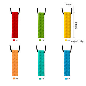 Nuevo Collar Masticable de Silicona para Niños, Adorno para Lápiz, Joyería Masticable, Juguete de Dentición No Tóxico, Juguete Sensorial para Necesidades de Mordida en Autismo - Product Image 4