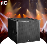 Système de haut-parleurs Line Array professionnels 800W pour scène avec boîtier en bois