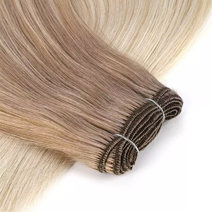 Extensions de cheveux humains Jasmine Beauty Machine Weft Double Drawn, qualité salon, Genius Weft, cheveux vierges russes. - Product Image 2
