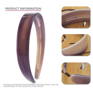 Serre-tête de luxe Siywina minimaliste 2.2 large en acétate <span class=keywords><strong>vintage</strong></span> écologique de haute qualité pour femme, antidérapant, idéal pour les mariages - Product Image 4