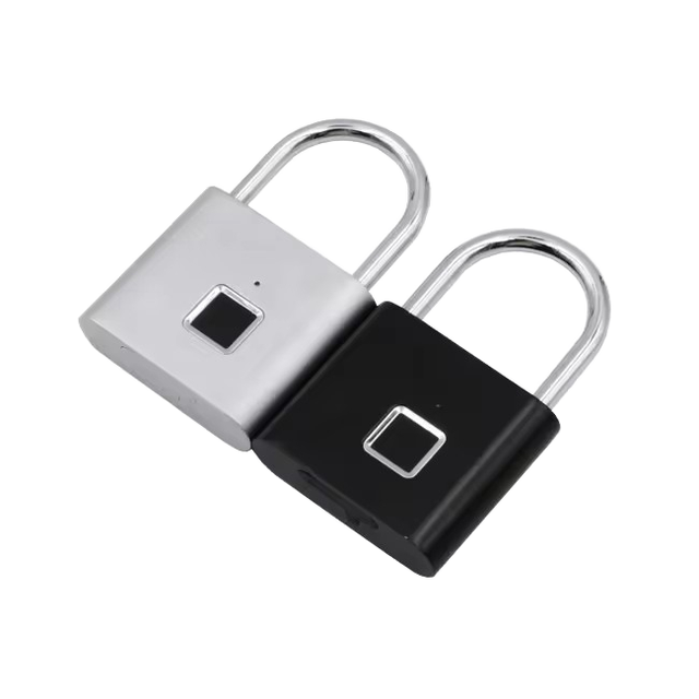 BBDHOME High Quality Aluminum Anti-Intelligent Smart Fingerprint Lock Gym Bag Water Resistant Wood Smart Padlock for Gym Use