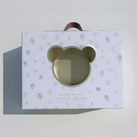 Mignon Infantile Baptême Blanc Emballage Bonbons Vêtements Maman Cadeau Papier Baby Shower Boîte Pour Souvenir