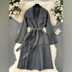 Suéter Elegante y Minimalista para Mujer, Cárdigan Largo de Punto a la Moda - Product Image 3