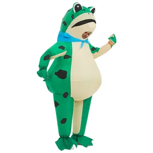 Gonflable Unisexe Adulte Grenouille Costume Unisexe Polyester Halloween Costume Carnaval Fête Robe Cosplay