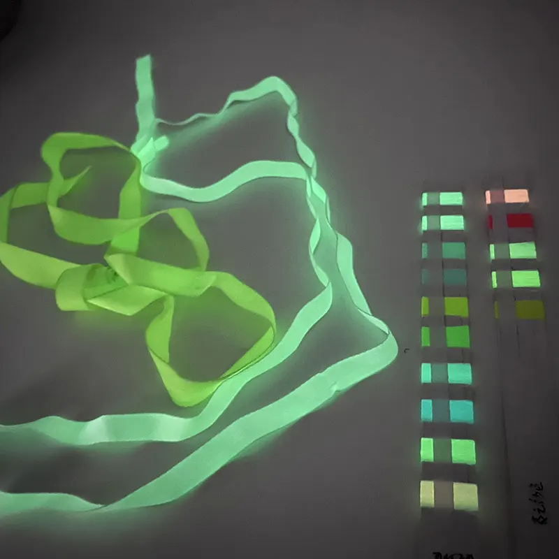 Cinta têxtil de poliéster, cinta têxtil de alta tenacidade, anti uv, brilha no escuro