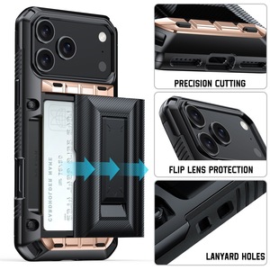 Étui de téléphone avec support coulissant latéral, protection d'objectif rabattable et trous pour cordon pour <span class=keywords><strong>iPhone</strong></span> Air Promax Plus Pro <span class=keywords><strong>11</strong></span> 12 13 14 15 16 17 - Product Image 3
