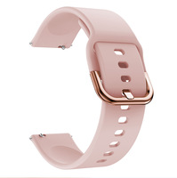 Pour samsung galaxy Watch Bracelet en silicone avec boucle colorée 20mm 22mm Bracelet en silicone