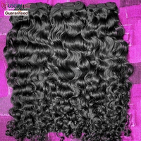 Cheveux humains vierges bruts bouclés birmans crépus 15A 3 faisceaux avec fermeture à lacets frontaux, 100% faisceaux de cheveux bruts vietnamiens non traités