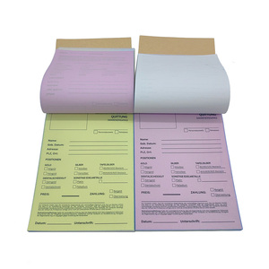 Carnet de commandes et de reçus de caisse avec 50 pages intérieures autocopiantes en 2 feuillets, blanches et <span class=keywords><strong>jaune</strong></span> canari - Product Image 2