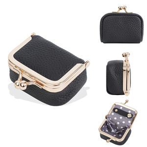 Porte-monnaie mini en cuir véritable pour femme, boîte de rangement portable pour bijoux, multifonctionnelle avec fermeture éclair et sangle chaîne, durable pour bagues et boucles d'oreilles - Product Image 3