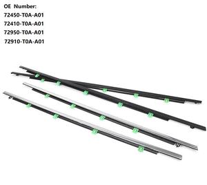 Gummi dichtung streifen für Außen wetter fenster für Honda CRV 2012-2016 Chrom 72450-T0A-A01 72950-T0A-A01 - Product Image 4