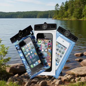 Pochette étanche pour smartphone Aqua Pouch, PVC camouflage, utilisation en extérieur, à emporter partout - Product Image 2