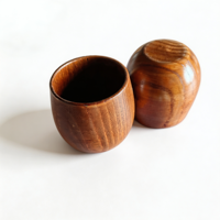 Gobelet en bois de jujube, tasse à boire en bois vintage, gobelet en bois naturel pour un usage quotidien, décoration de la maison et collection