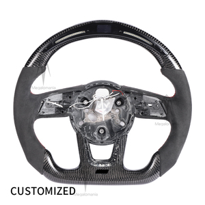 Volant intelligent en fibre de carbone LED modifié pour Audi (nouveaux modèles RS3, RS4, RS5, RS6, RS7, S3, <span class=keywords><strong>S4</strong></span>, S5, S6, S7, <span class=keywords><strong>B9</strong></span>, B8.5, B8, A4, A6) - Product Image 1