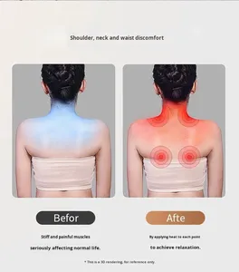 Nouvel oreiller de massage multifonctionnel sans fil avec télécommande et contrôle de la minuterie pour les épaules, le cou, le bas du dos, la taille et le corps entier - Product Image 2