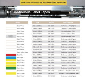 PUTY热转印打印机供应商DK-22205连续热转印标记标签 - Product Image 5
