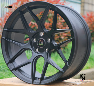 15 17 18 19 Inch Casting Alloy Wheels Wholesale 5x110 5x112 Aftermarket Passenger Car <strong>Rims</strong> with Custom <strong>Logo</strong> Machined Faceand Lip - Product Image 4