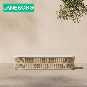 Set Divano Moderno a L in <span class=keywords><strong>Alluminio</strong></span>, Arredamento da <span class=keywords><strong>Esterno</strong></span> in Metallo, Divano da Giardino per Hotel, Set da Giardino per Villa e Resort, Mobili da Patio per Resort e Villa - Product Image 5