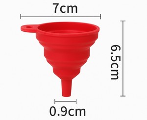All'ingrosso grande diametro imbuto in Silicone Spot pieghevole telescopico utensile per versare olio di vino combustibile per uso domestico cucina utensile - Product Image 5